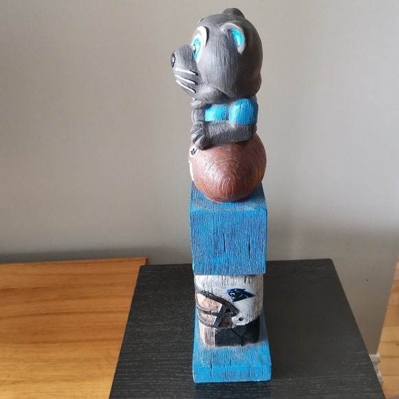 🌻2/$25🌻Carolina Panthers NFL Football  Tiki Totem Statue‎ - Picture 5 of 7